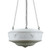 Senator Matt Opal Glass Triple Chain Pendant - Chrome-1