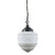 Senator Matt Opal Glass Single Chain Pendant - Chrome