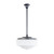 Senator Matt Opal Glass Rod Pendant Light - Patina-3