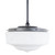 Senator Matt Opal Glass Rod Pendant Light - Patina