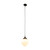 Senator Matt Opal Glass Cord Pendant - Patina-1