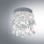 Florence Chrome Crystal Close To Ceiling Light-3