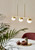 Contina 3 Light Linear Brass Modern Pendant Light