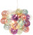 Gross Multi Coloured Glass Beads Modern Pendant Chandelier Large