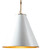 Casino Cone White Brass Pendant Light