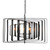 Braxton 6 Light Spinning Black Pendant Light
