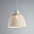 Zircon Perforated White Dome Pendant Light - Large