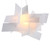 Replica Foscarini Big Bang Chandelier in White with Warm White Bulb