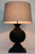 Cleo Black Wooden Table Lamp