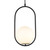 Ada Matt Black Glass Ball Pendant Light