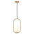 Ada Brushed Brass Glass Ball Pendant Light-1