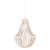Waco 1 Light White Wooden Bead Pendant Light