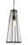 Zerra 1 Light Black Pendant Light