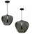 Selena 1 Light Black Bell Pendant Light