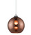 Jazz Round Glass Copper Pendant Light - Small