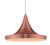 Laya Brushed Copper Mexican Hat Pendant Light 