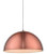 Luna Dome Brushed Copper Metal Pendant Light 