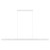 Matt White Tri Colour LED Linear Pendant Light - Large