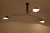 Three Arm Matt Black Nordic Plafond Lamp-3