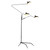 Replica Serge Mouille Three Arm Standing Floor Lamp with Lights On