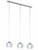 Rocamar 3 Light Clear Glass Cluster Pendant Light
