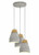 Tarega 3 Light Cone Concrete Cluster Pendant Light