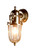 Cadwell Antique Brass Glass Outdoor Wall Light