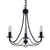 Maypole 3 Light Candelabra Black Pendant Light