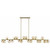 Modern Gold 20 Light Horizontal Bar Pendant Light