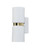 Toni 2 Light White Chrome Modern Wall Light