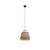 Tomislava Cone White Grey Rattan Pendant Light