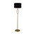 Greta Brass Black Floor Lamp