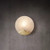 Round Marble Brass Decorative Wall Sconce-4