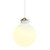 Raito 30 Round Brass Opal Glass Pendant Light