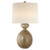 Gannet Marbleized Sienna Linen Shade Table Lamp