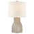 Claribel Large Canyon Gray with Linen Shade Table Lamp