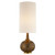 Hunlen Chalk Burnt Gold with Linen Shade Table Lamp