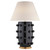 Large Linden Black with Empire Shade Table Lamp 