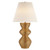 Utopia Gild with Linen Shade Table Lamp