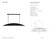 Utopia Large Linear Aged Iron with Frosted Acrylic Pendant Light - Spec Sheet