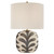 Parkwood Medium Natural Bisque & Black Pearl with Linen Shade Table Lamp