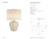 Pierrepont Medium Stone White with Linen Shade Table Lamp - Spec Sheet