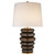 Phoebe Stacked Crystal Bronze with Linen Shade Table Lamp