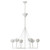 Alberto Large Single Tier Plaster White Chandelier