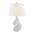 Cordoba Large Plaster White with Linen Shade Table Lamp