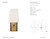 Watson Small Bronze and Antique Brass with Linen Shade Wall Sconce - Spec Sheet