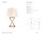 Anneu Gilded Iron with Linen Shade  Table Lamp - Spec Sheet