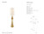 Lakmos Gild with Linen Shade Floor Light - Spec Sheet