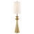 Lakmos Gild with Linen Shade Floor Light