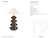 Senso Large Crystal Bronze with Linen Shade Table Lamp - Spec Sheet